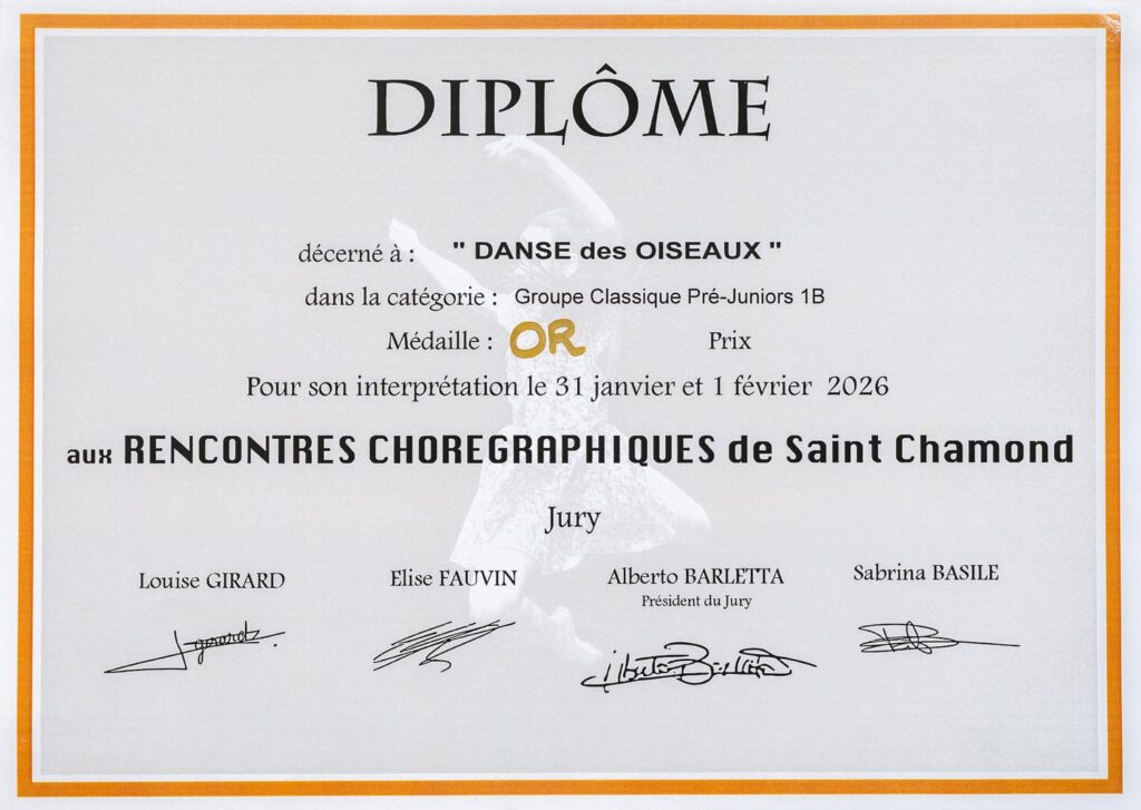 Балетная академия Владимира Ипполитова Две золотые медали в Сент-Шамоне на Rencontres Chorégraphiques 2026.